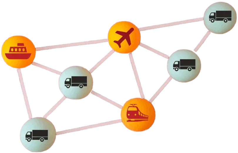 Connected Logistics And Supply Chain Concept