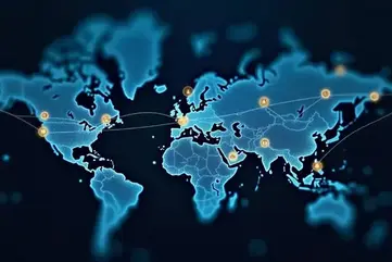 Rede de coordenação logística e cadeia de abastecimento global